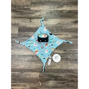 Little Sleepies Bamboo Baby Lovey Sushi Print Security Blanket Plush NWT